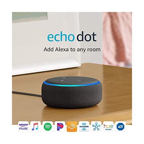 Echo Dot 3rd Gen 2018 Release Smart Speaker With Alexa Charcoal