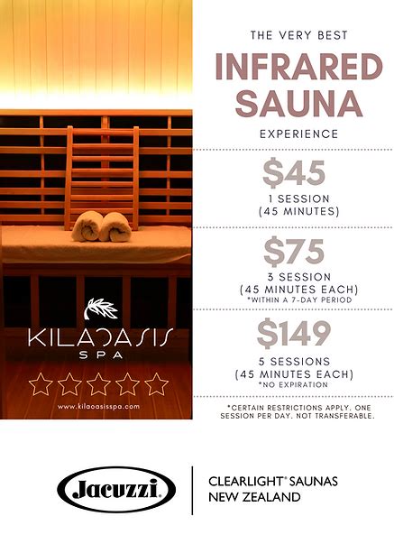 kila oasis and spa infrared sauna