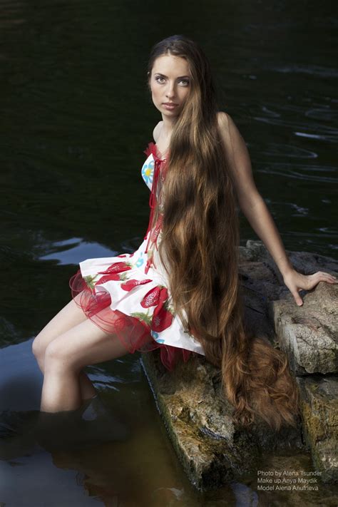 Long Hair Girl Shows Off Her Floor Length Hair Girls With Very Long Hair