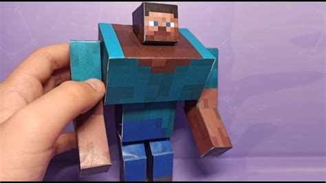 How To Make A Mutant Steve Minecraft Papercraft Youtube