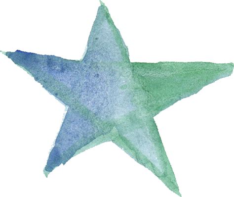 15 Watercolor Star Png Transparent