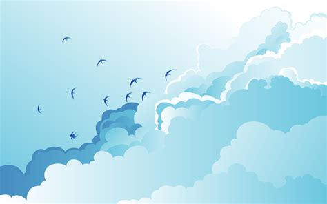 Clouds And Birds Wallpaper Wallpapersafari