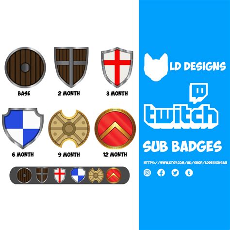 Twitch Subscriber Badges Twitch Sub Badges Shield Etsy Australia Badge Twitch Twitch Channel