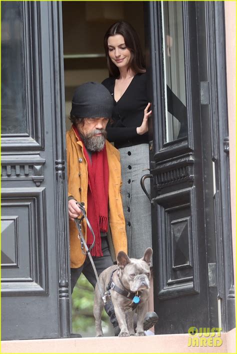 Anne Hathaway Spotted Filming She Came To Me Movie With Peter