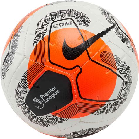 Nike Premier League Strike Soccer Ball White And Hyper Crimson With