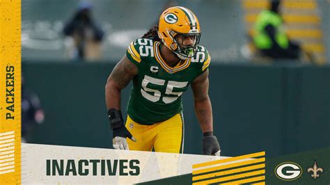 Packers Lb Zadarius Smith Is Active Vs Saints