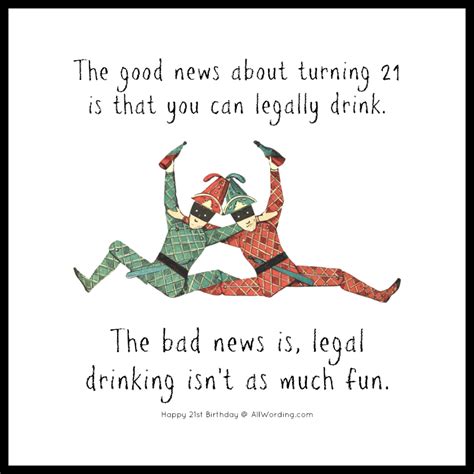 21st Birthday Drinking Quotes