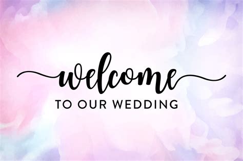 Welcome To Our Wedding Svg