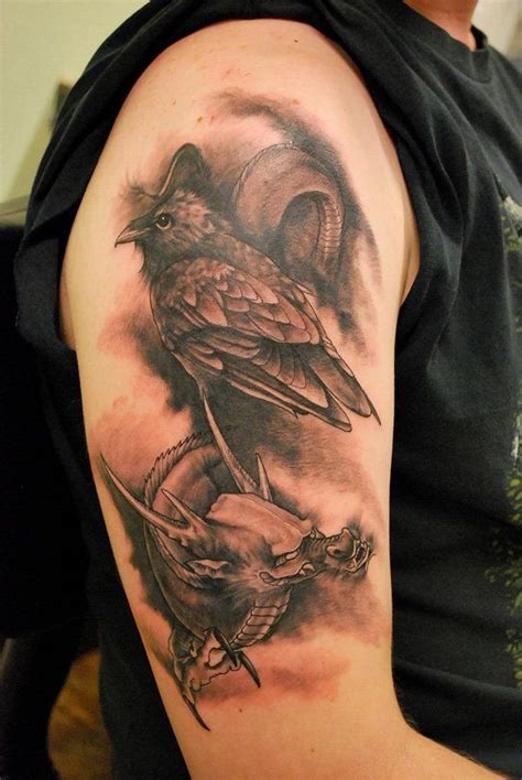 60 Mysterious Raven Tattoos Design Raven Tattoo And