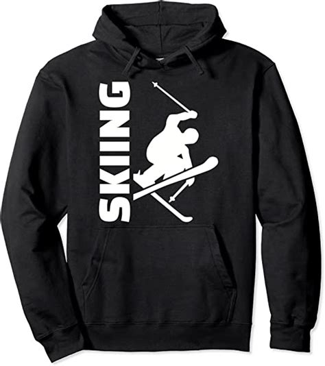 Skiing Skier Pullover Hoodie Uk Clothing