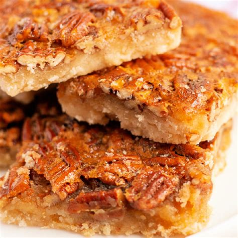 Pecan Pie Bars With Shortbread Crust • Food Folks And Fun