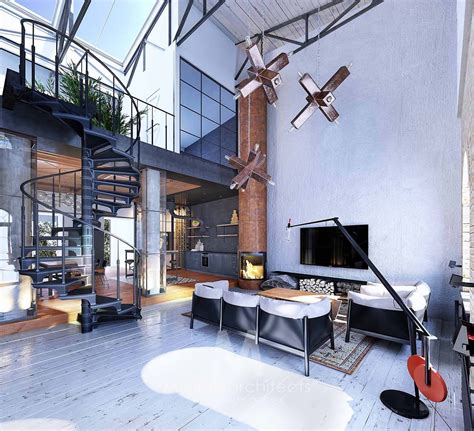 Industrial Mid Century Modern Loft The Perfect Blend Of Style And