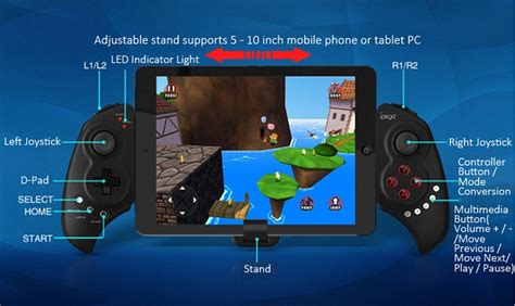 Ipega Wireless Bluetooth Gamepad Game Controller Joystick For Android