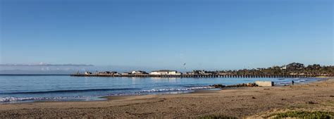 Santa Barbara Waterfront With Pier In The Background In The Morning