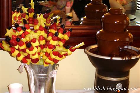The Swell Dish Fruit Kabobs And Chocolate Fountainmmmm Fruit