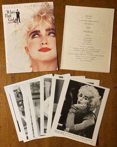 Madonna Whos That Girl 1987 Us Promo Warner Bros Movie Press Kit 16