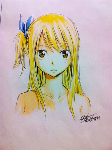 Lucy Heartfilia Drawing By Hiro Mashima By Fariytaillover On Deviantart