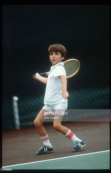 Seven Year Old Andre Agassi Plays Tennis April 1977 In Las Vegas Nv