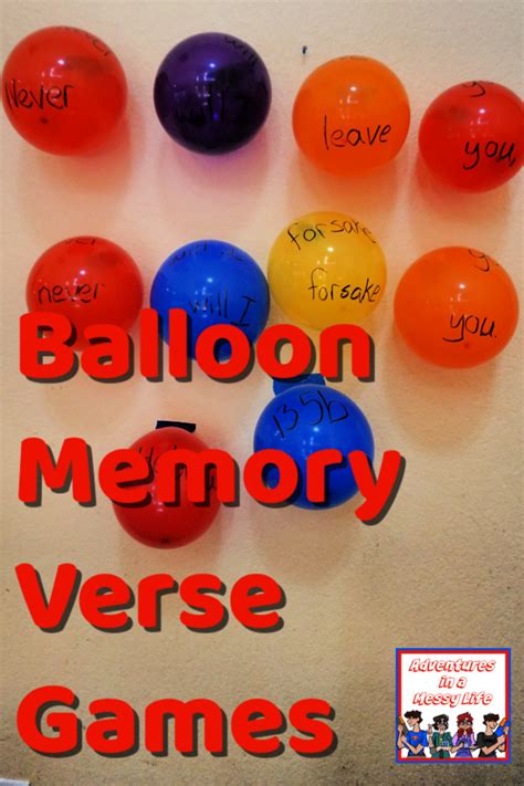 Balloon Memory Verse Games