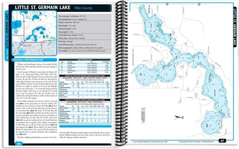 Our Sportsmans Connection Vilas Area Northern Wisconsin Fishing Map