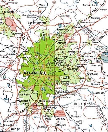 City Of Atlanta Limits Map