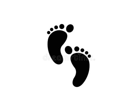 Foot Logo Icon Vector Stock Vector Illustration Of Imprint 138695774