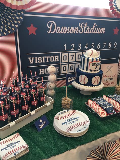 Pin By Kyla Ozuna On Baseball Theme Party Baseball Theme Birthday