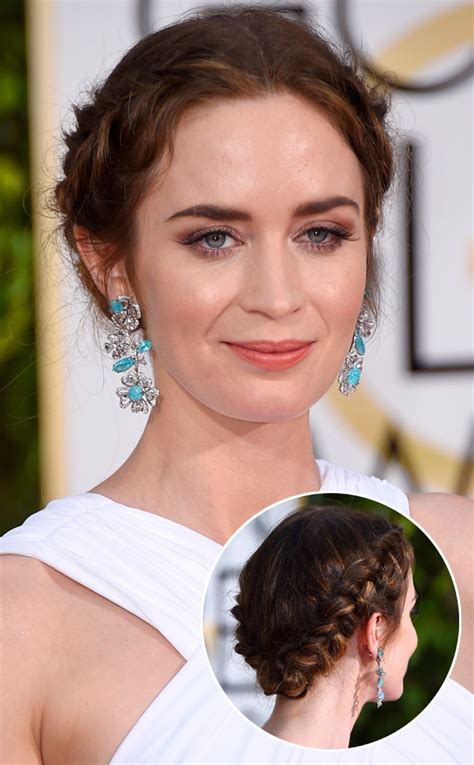 Emily Blunt From Get The Look 2015 Golden Globes Hair And Makeup E News