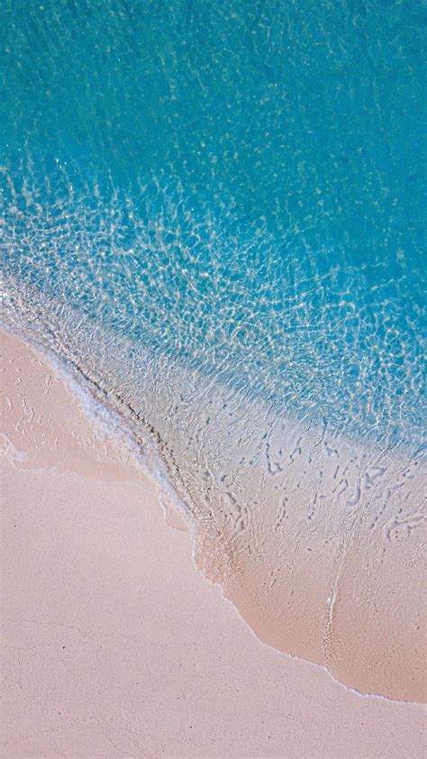2160x3840 Clean And Minimal Beach Drone View Wallpaper View