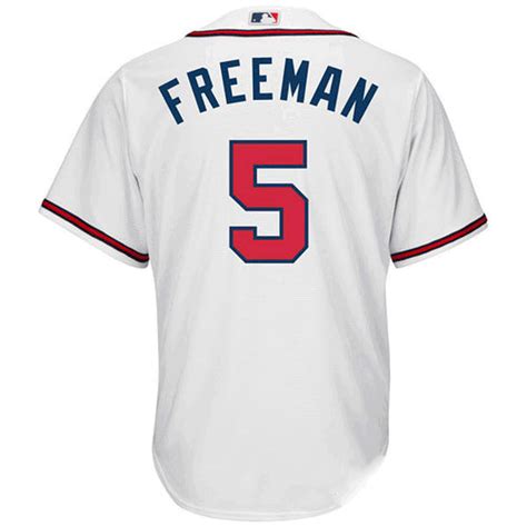 Freddie Freeman Jersey Atlanta Braves Adult Home Jersey