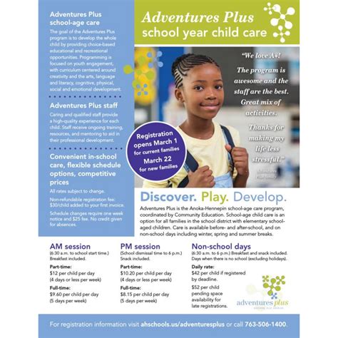 Community Education Program Brochures Adventures Plus 2021 22 School