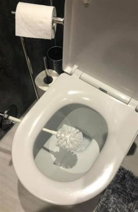 mum s toilet brush cleaning hack divides the internet