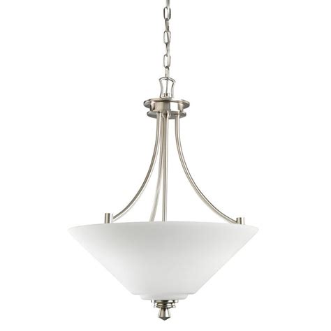 Wharton 3 Bulb Indoor Pendant With Bowl Shaped Glass Shade Discount