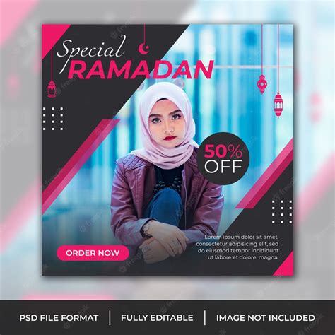 Premium Psd Special Ramadan Social Medial Post Template Fashion Banner