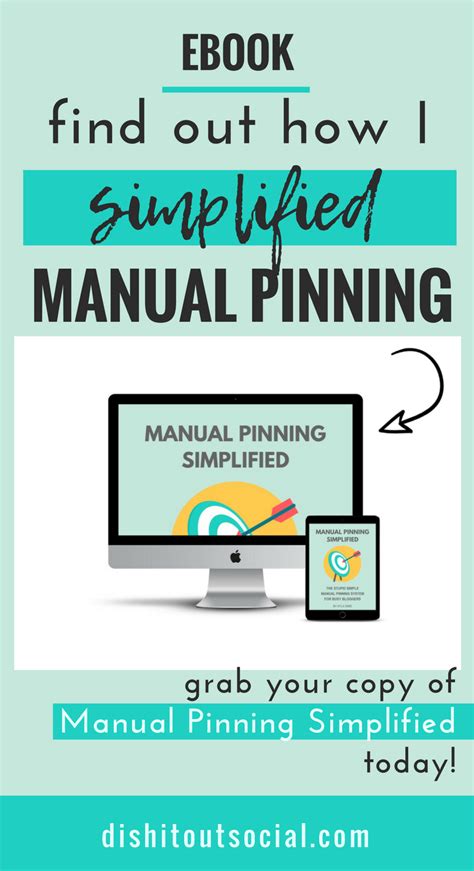 Manual Pinning Simplified Ebook Do You Want A Simpler Manual Pinning