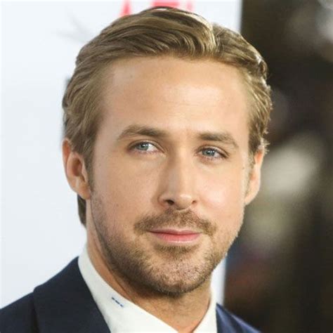 Ryan Gosling Hairstyle Long Tapered Sides Parted Top Cool Hairstyles For Men Elegant