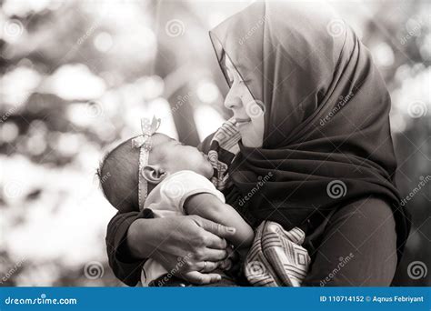 A Muslim Mother With Her Baby Stock Photo Image Of Muslim Black
