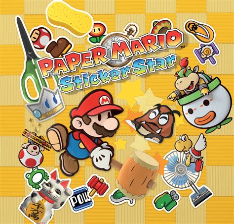 Paper Mario Sticker Star 3ds Artwork Including Characters Enemies