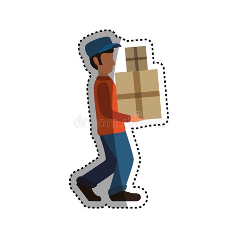 Mailman Delivery Service Stock Illustration Illustration Of Post