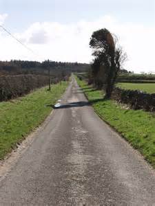 Remarkably straight road © Simon Brooke :: Geograph ...