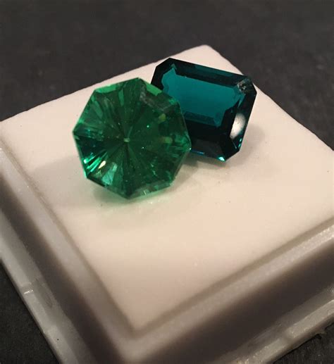 Lab Emeralds Loose Gemstones Multiple Cuts And Carats Etsy