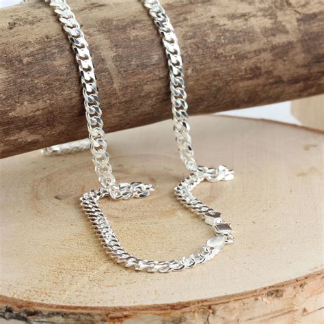 Sterling silver is an alloy. Solid Sterling Silver Curb Chain With Quality Lobster ...