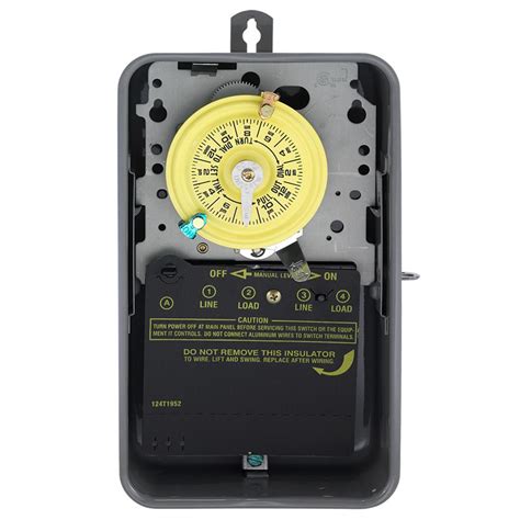 Intermatic T100 Series 40 Amp 24 Hour Outdoor Mechanical Timer With