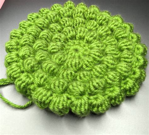 How To Crochet The Bobble Stitch Circle Crochet Circle Pattern