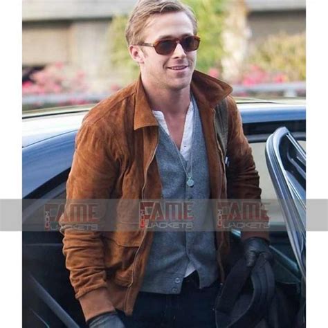 Ryan Gosling Tan Brown Suede Jacket Famejackets