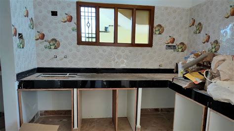 Modular Kitchen Platform Inside Stone Outer Cover With Furniture Youtube