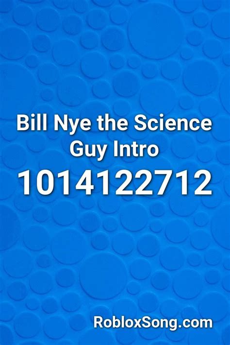 Check exclusive list of verified roblox codes, roblox codes 2021, roblox promo codes, roblox promo codes 2021. Bill Nye The Science Guy Intro Roblox ID - Roblox Music ...