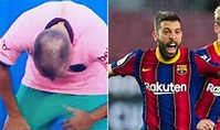 Jordi Alba se resiste a ser calvo y presume de pelazo - Madrid-Barcelona