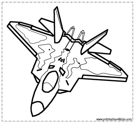 Brave Fighter Jet Coloring Pages - Picolour
