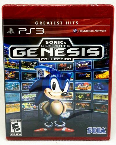 Sonics Ultimate Genesis Sega Mega Collection Ps3 Playstation 3 Brand